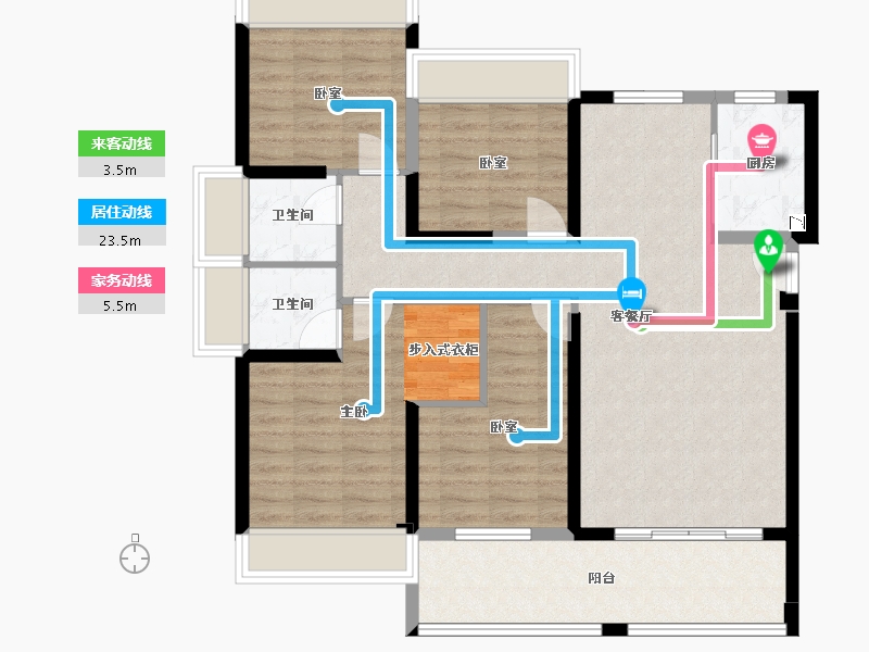 福建省-泉州市-阳光城愉景湾-99.92-户型库-动静线