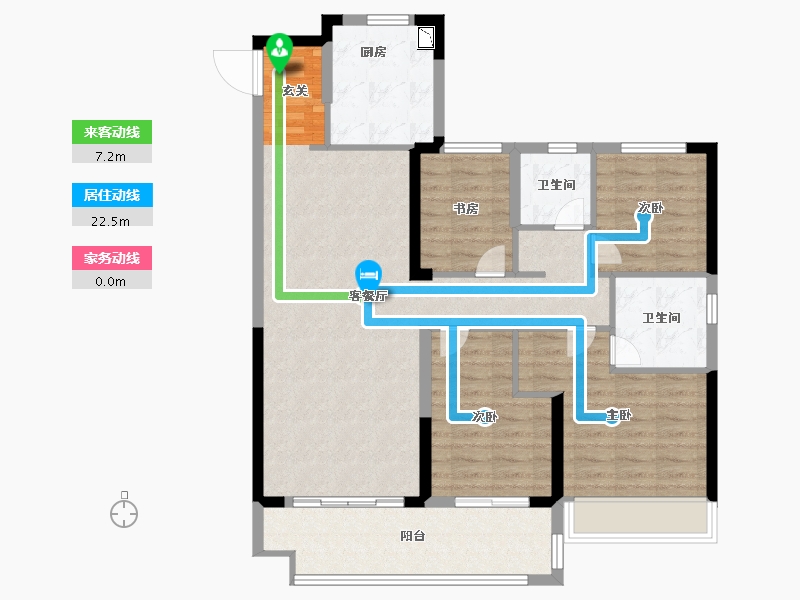 安徽省-阜阳市-美的公园天下-102.00-户型库-动静线