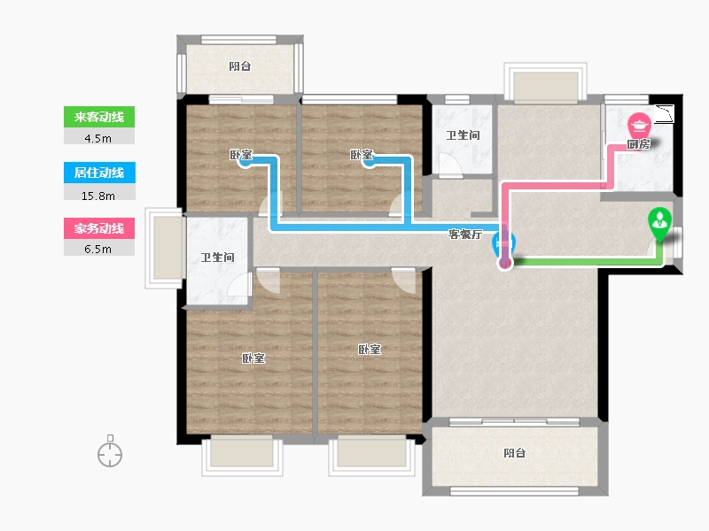 福建省-泉州市-财富中心广场-108.29-户型库-动静线