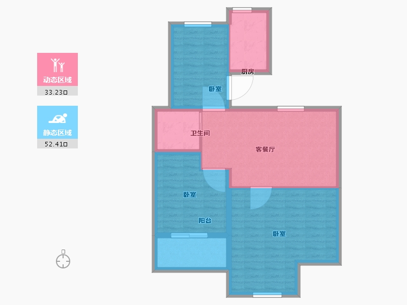 安徽省-芜湖市-宜居·香城湾-77.00-户型库-动静分区