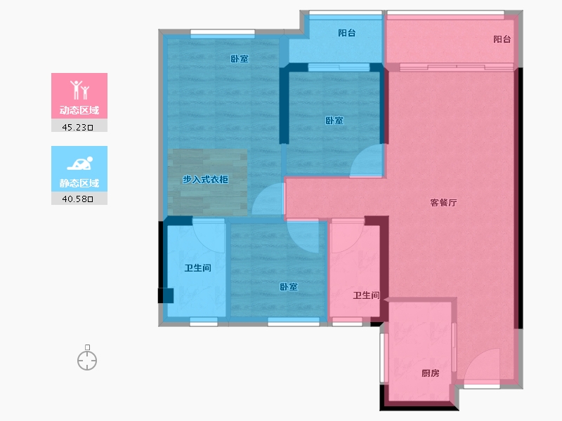 福建省-泉州市-美岭新榜园-77.00-户型库-动静分区