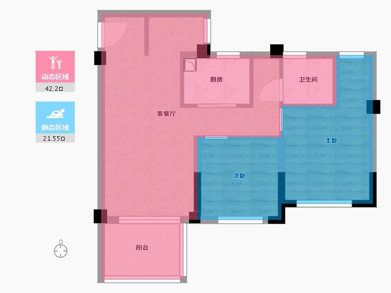 福建省-福州市-三木·公园里-56.00-户型库-动静分区