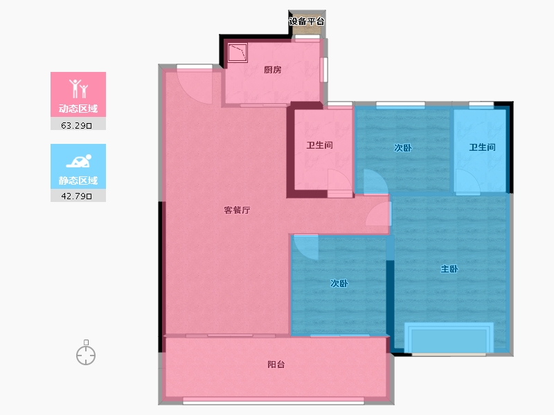 安徽省-合肥市-栢悦湾-97.01-户型库-动静分区