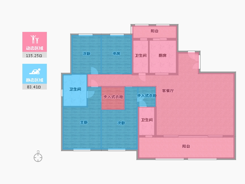 江西省-赣州市-龙兴福居·极少墅-201.37-户型库-动静分区