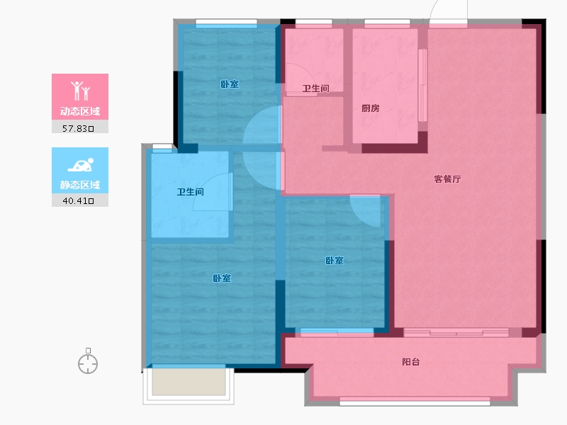 浙江省-湖州市-吴越豫园-88.01-户型库-动静分区