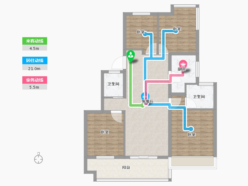 安徽省-合肥市-弘阳昕悦府-98.00-户型库-动静线