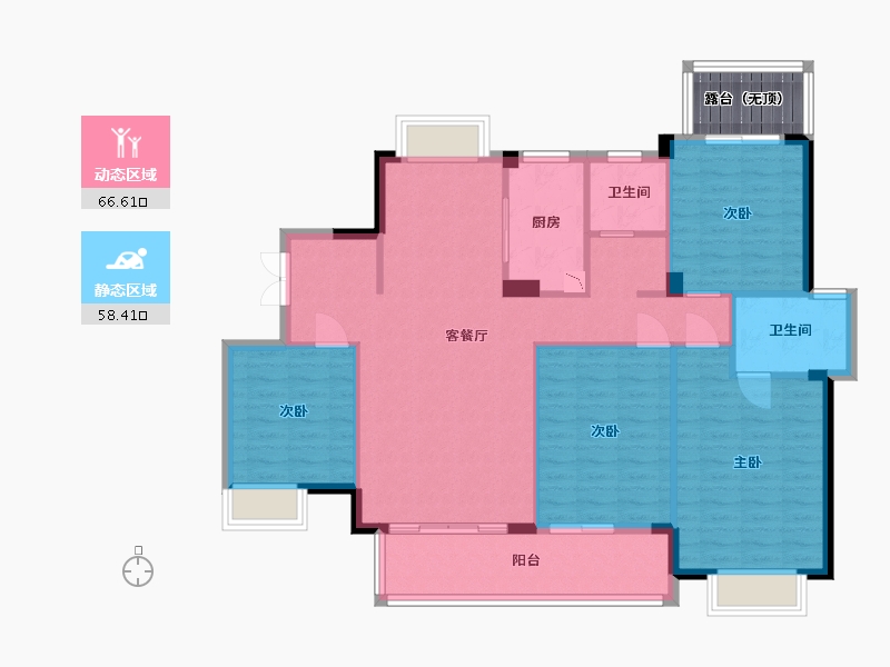 福建省-福州市-福州温泉城-118.13-户型库-动静分区