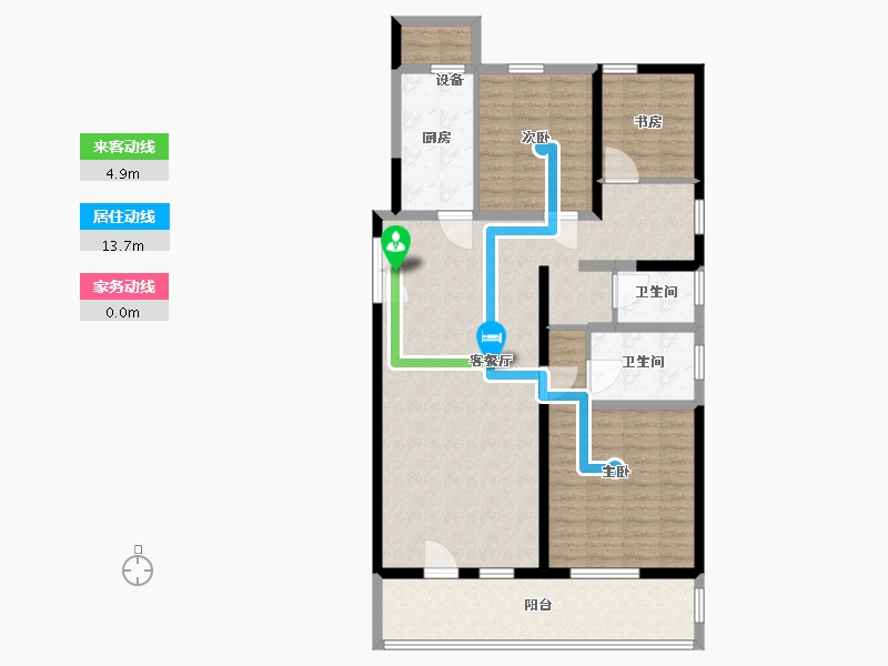 山东省-青岛市-建邦垅锦墅-117.01-户型库-动静线