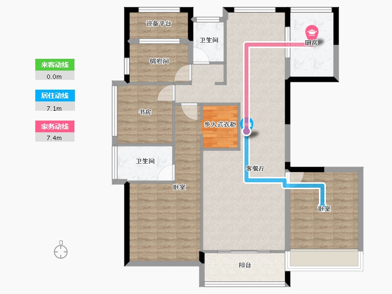 浙江省-湖州市-德信大家·时代公馆-113.02-户型库-动静线