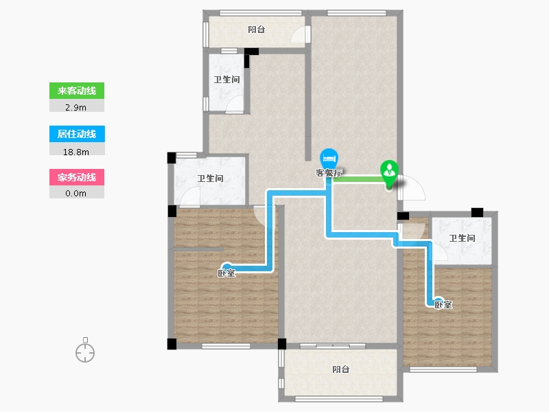 浙江省-绍兴市-九城御两湖-162.00-户型库-动静线