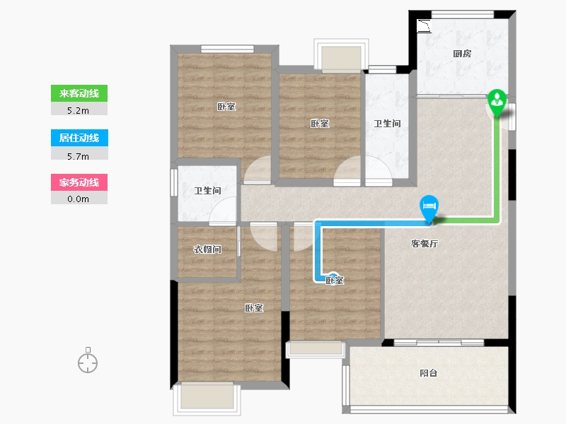 福建省-莆田市-玖玺正荣府-103.00-户型库-动静线