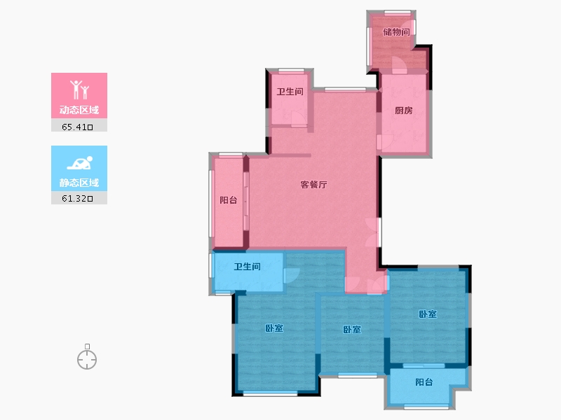 浙江省-湖州市-房总达昌府-112.99-户型库-动静分区