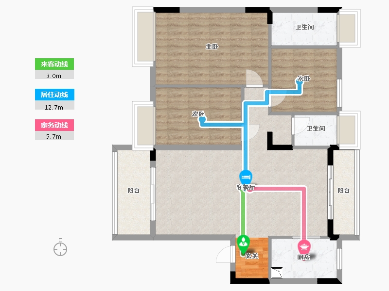 江西省-赣州市-定南山水名都-101.30-户型库-动静线