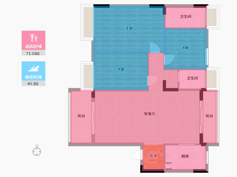 江西省-赣州市-定南山水名都-101.30-户型库-动静分区