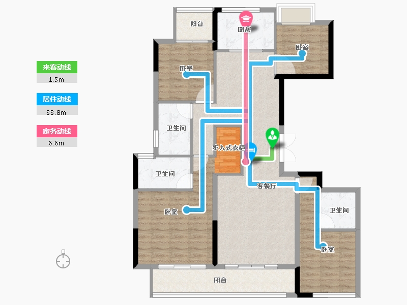 福建省-龙岩市-紫金山体育公园-114.00-户型库-动静线