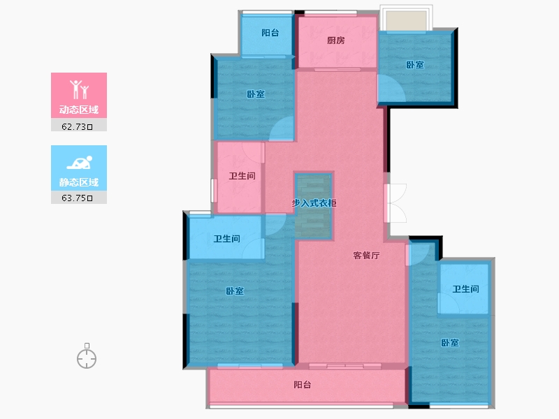 福建省-龙岩市-紫金山体育公园-114.00-户型库-动静分区