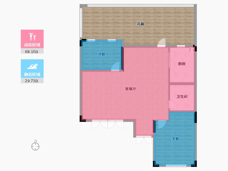 吉林省-长春市-桃花源著･江南-126.56-户型库-动静分区