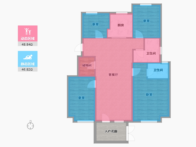 江苏省-镇江市-朗诗万都玲珑樾-92.01-户型库-动静分区