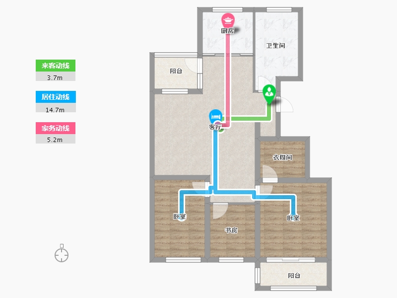 山东省-威海市-建大未来城-90.29-户型库-动静线