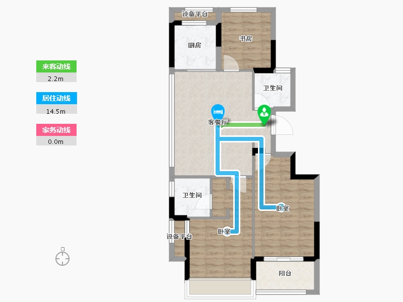 浙江省-金华市-滨江悦虹湾-78.12-户型库-动静线