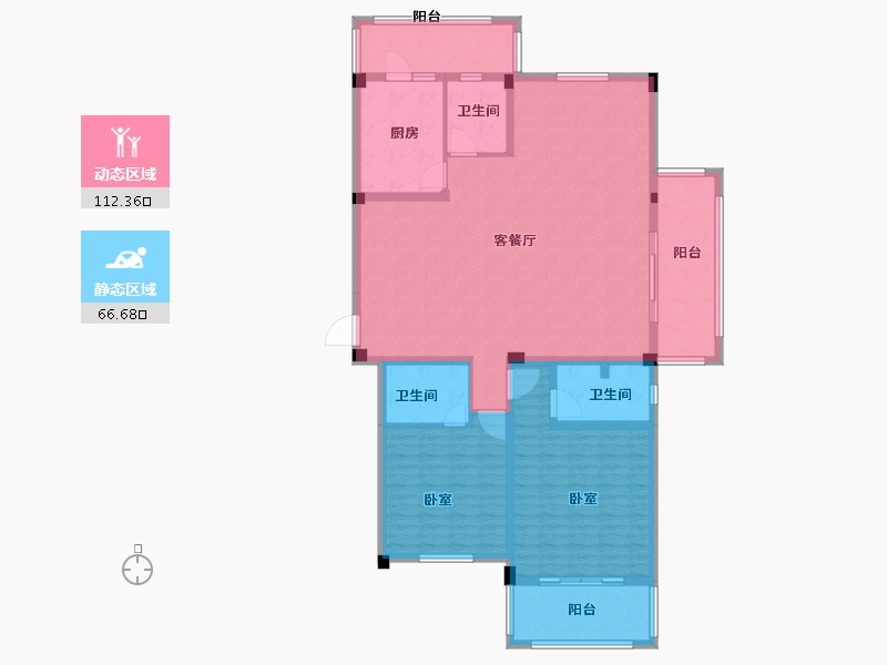 浙江省-绍兴市-九城御两湖-163.00-户型库-动静分区