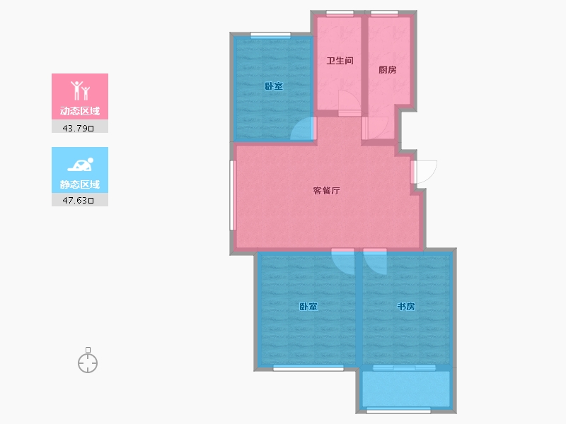 山东省-淄博市-怡海云锦-81.21-户型库-动静分区