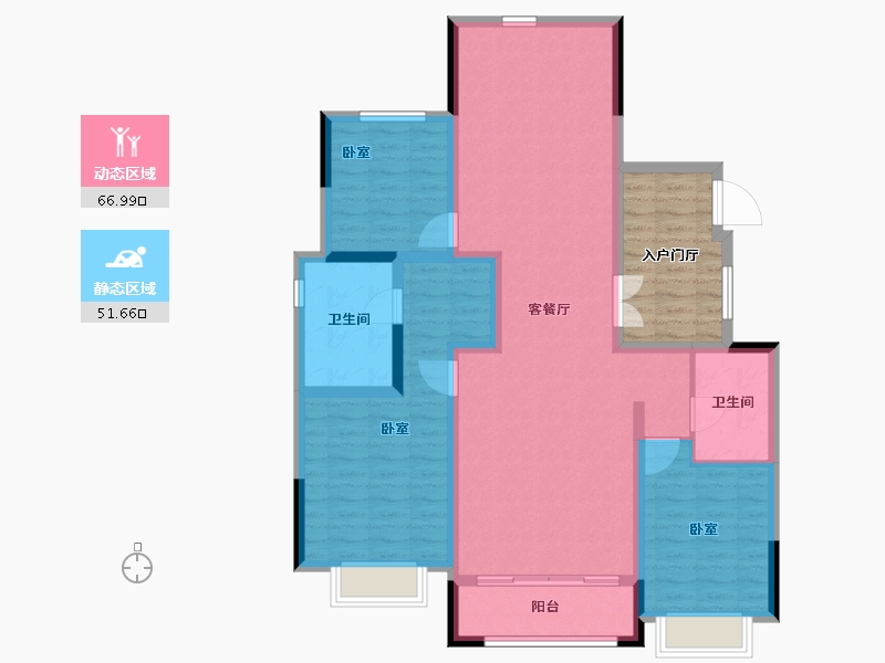 山东省-济南市-国悦瑞府-115.99-户型库-动静分区