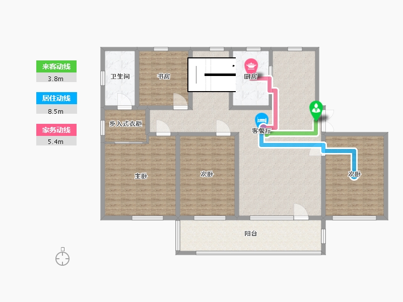 山东省-青岛市-弗莱德建公元-168.00-户型库-动静线