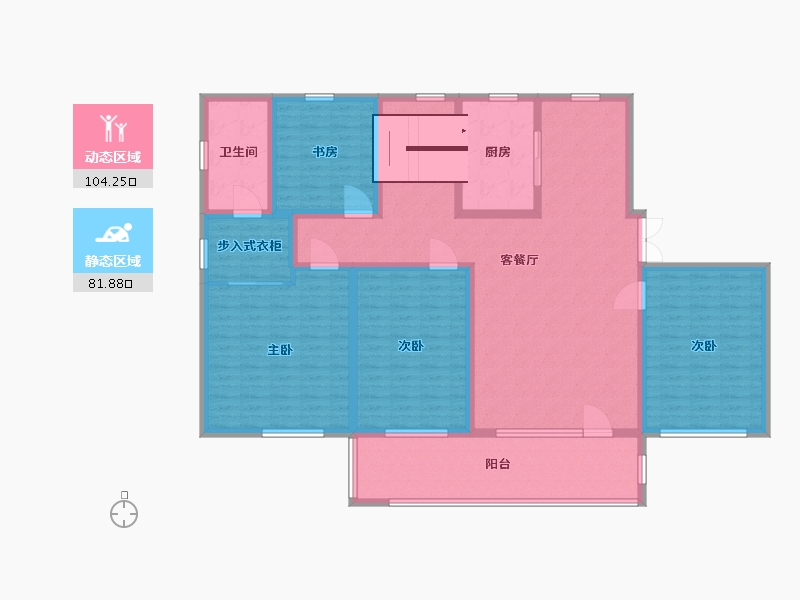 山东省-青岛市-弗莱德建公元-168.00-户型库-动静分区