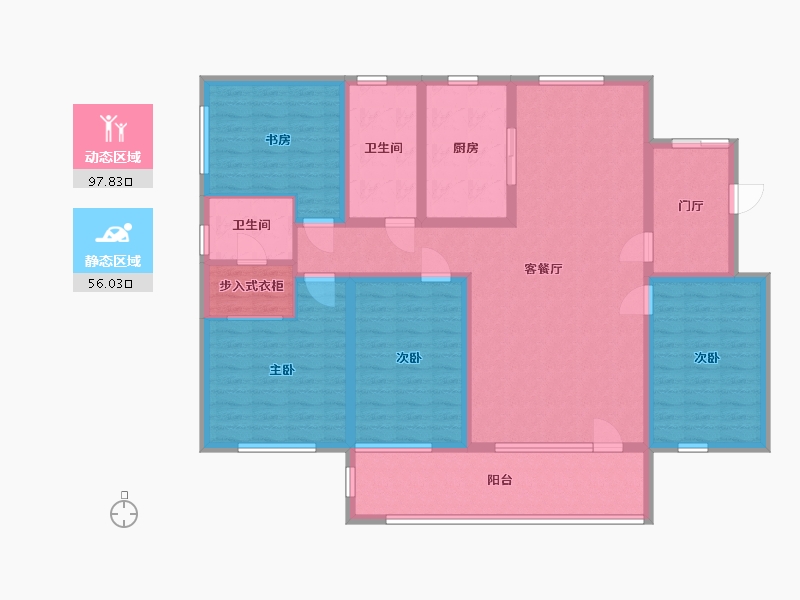 山东省-青岛市-弗莱德建公元-137.49-户型库-动静分区