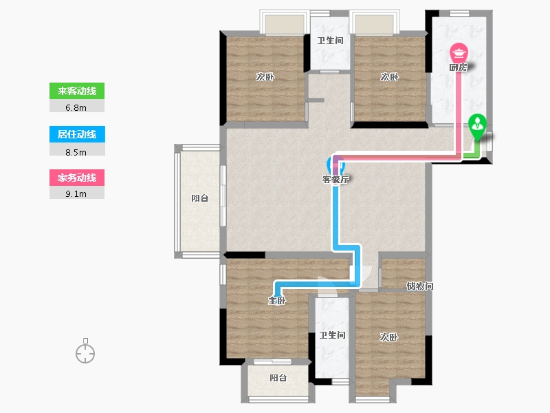 江西省-赣州市-香格里拉-121.94-户型库-动静线