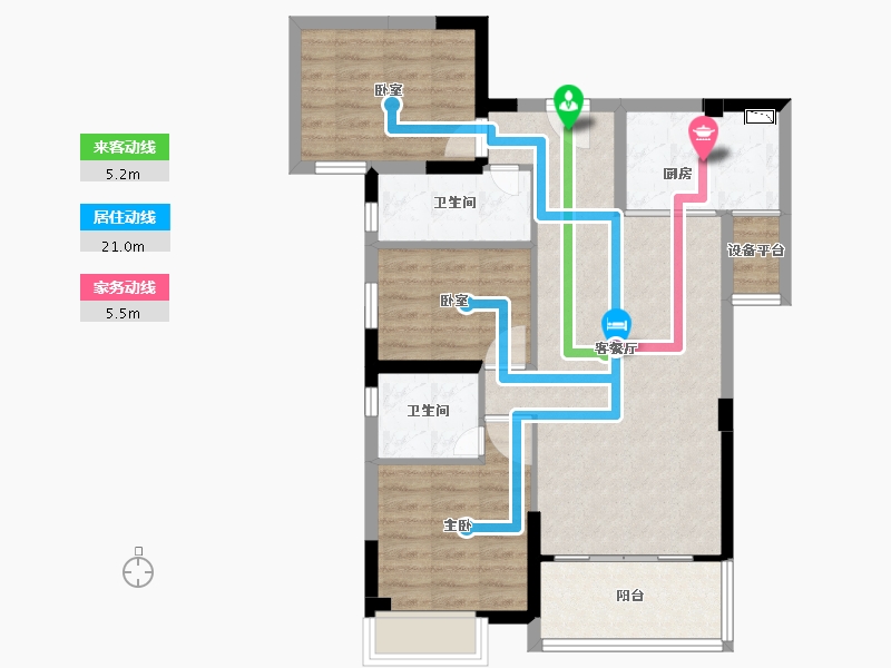 福建省-泉州市-安溪裕福明珠-78.81-户型库-动静线