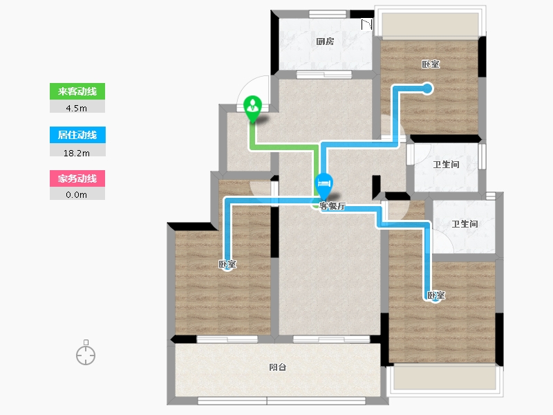 安徽省-芜湖市-融创公元2020-88.29-户型库-动静线