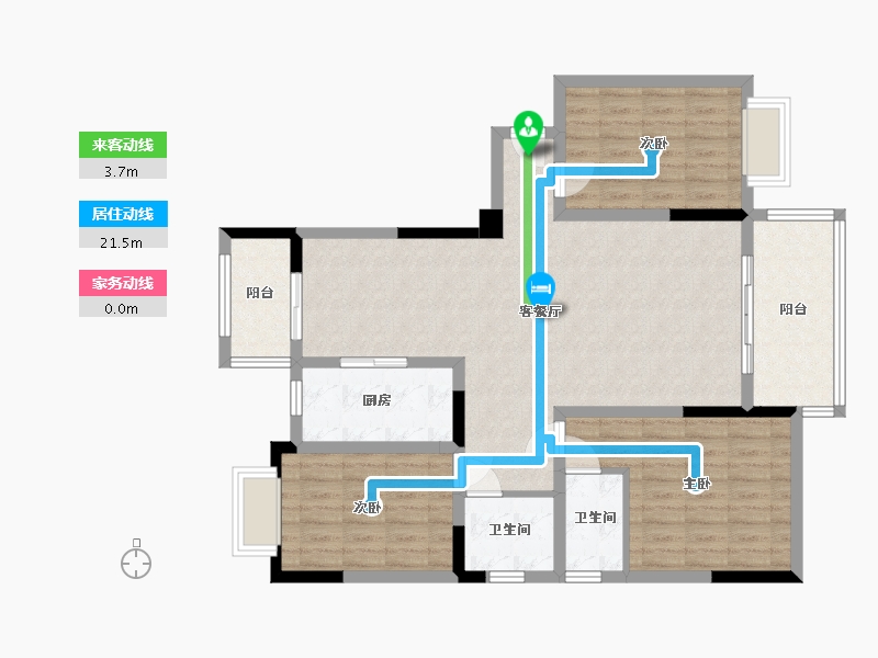 江西省-赣州市-财富新天地-101.99-户型库-动静线