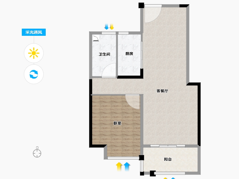 福建省-龙岩市-上杭融侨观邸-103.00-户型库-采光通风