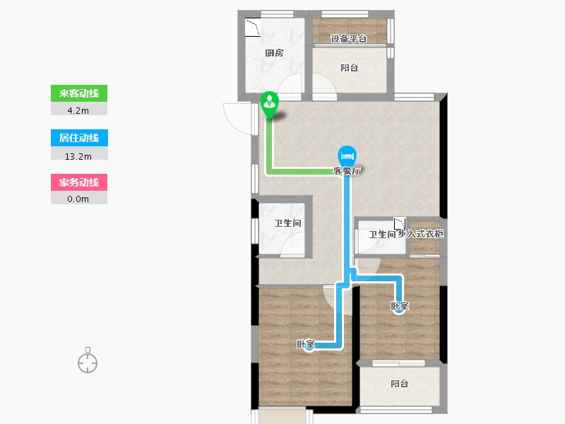 浙江省-舟山市-宋都·蓝郡国际-71.00-户型库-动静线