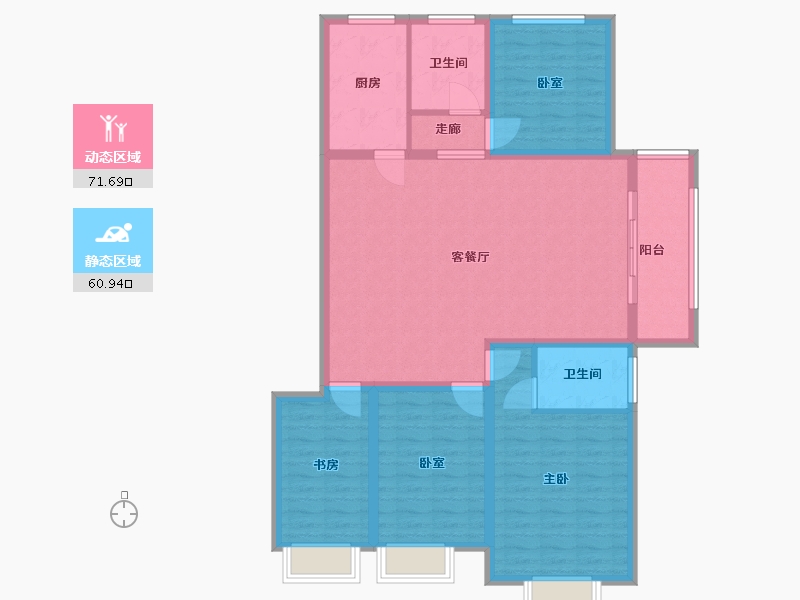 山东省-淄博市-天煜信园-119.54-户型库-动静分区