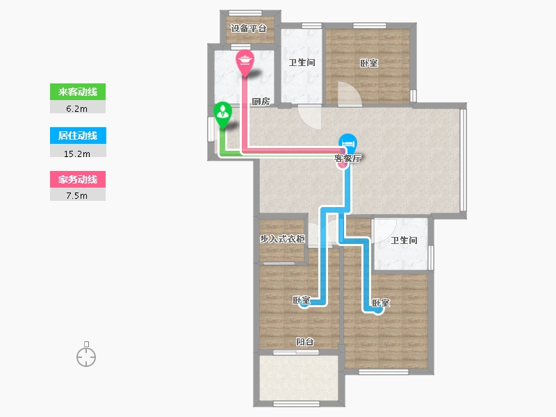 浙江省-湖州市-德清瑞鑫禹悦府-108.00-户型库-动静线