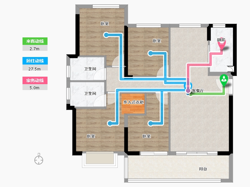 福建省-泉州市-晋江阳光城-99.85-户型库-动静线