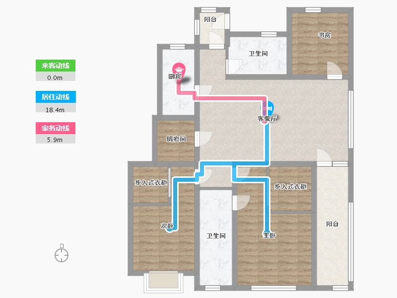 山东省-青岛市-嶺海香澜郡瑜院-109.00-户型库-动静线