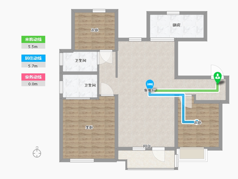 山东省-青岛市-中海林溪世家-100.01-户型库-动静线