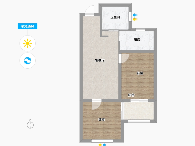 安徽省-马鞍山市-东方明珠海上御园-54.01-户型库-采光通风