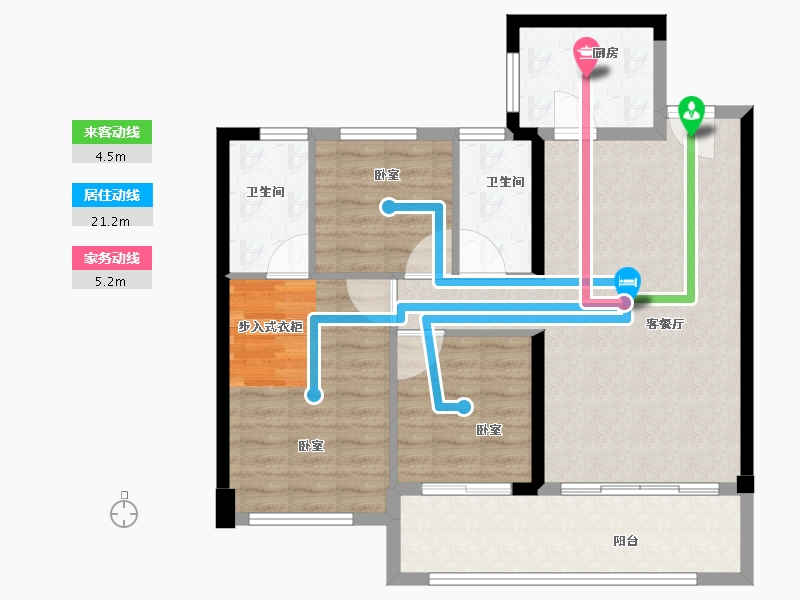 福建省-泉州市-广海新景悦城-87.00-户型库-动静线