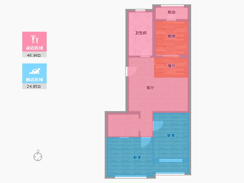 山东省-威海市-盛德世纪新城-63.57-户型库-动静分区