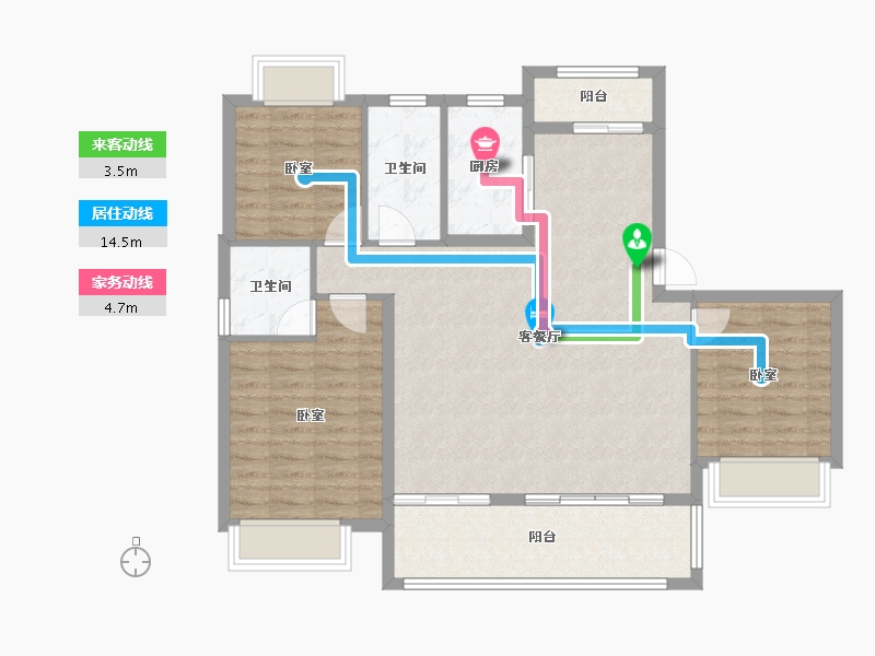 江西省-上饶市-晶科·滨江1号-99.05-户型库-动静线