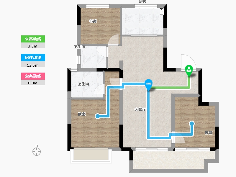 浙江省-绍兴市-融信招商兴望-77.99-户型库-动静线