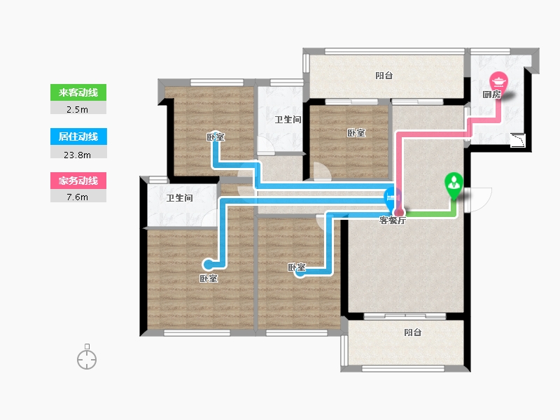 福建省-莆田市-外滩壹号-108.29-户型库-动静线