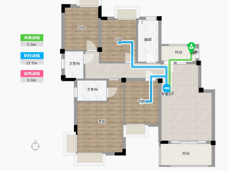 江西省-南昌市-美高东郊紫园-100.01-户型库-动静线