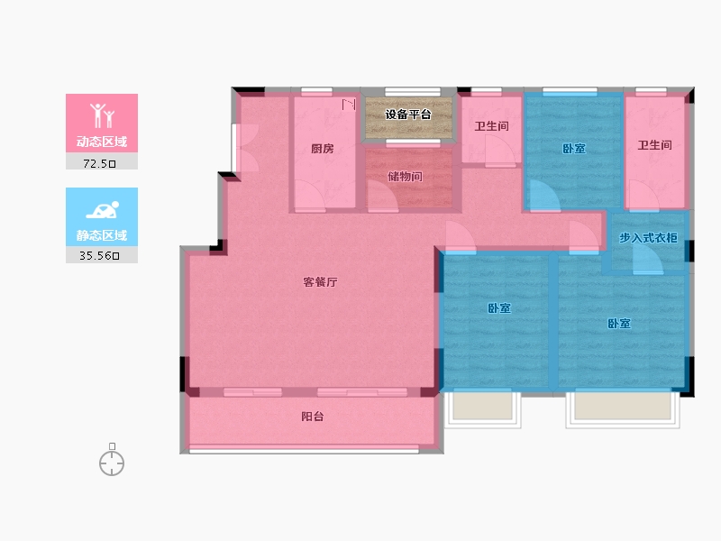 浙江省-湖州市-当代MOMΛ上品湾-99.00-户型库-动静分区