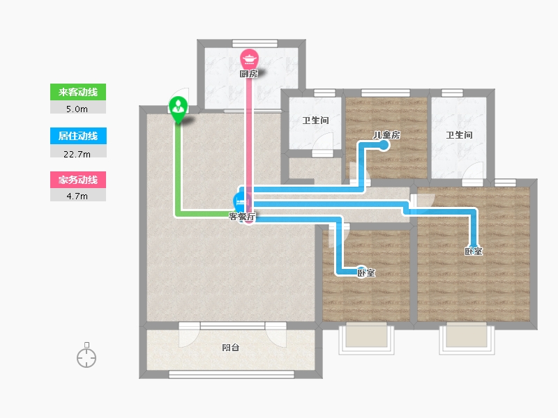 山东省-青岛市-中梁拾光漫城-100.00-户型库-动静线